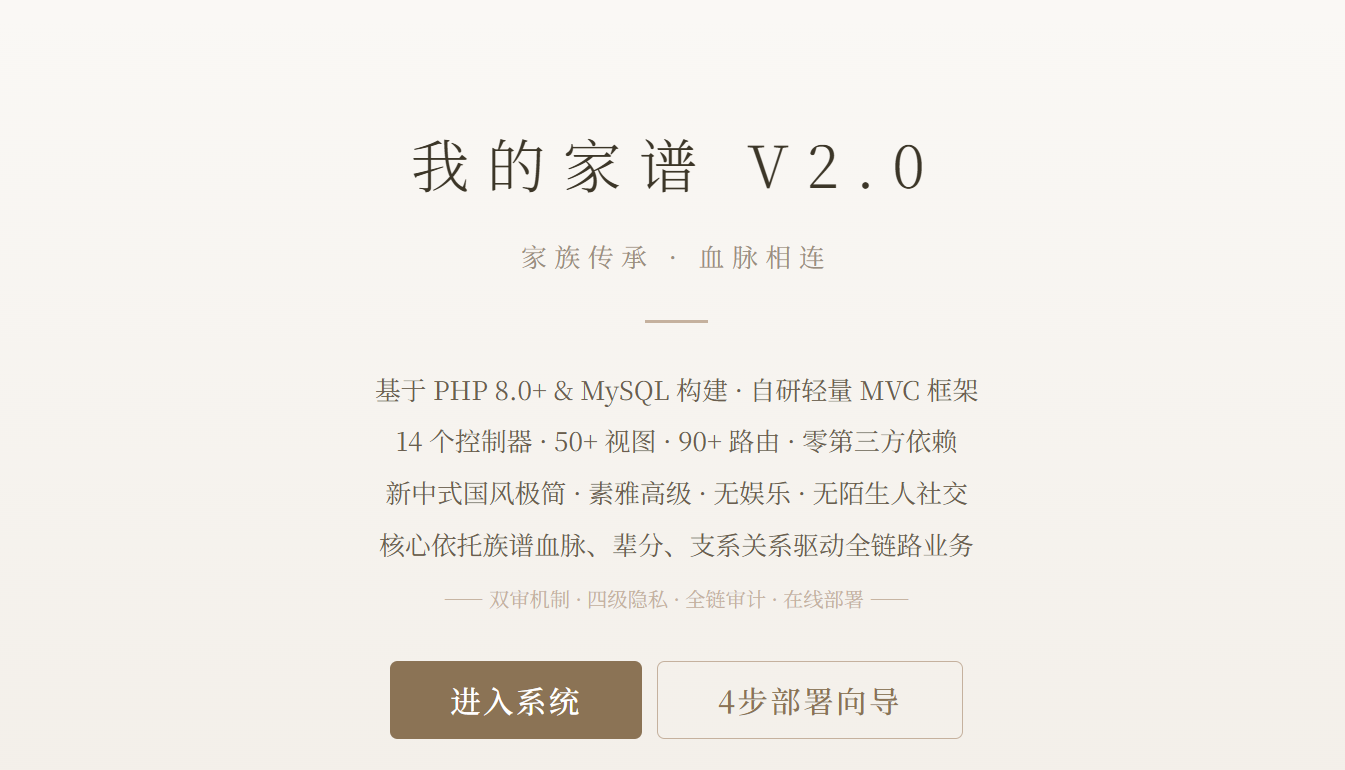 家谱系统V1.0